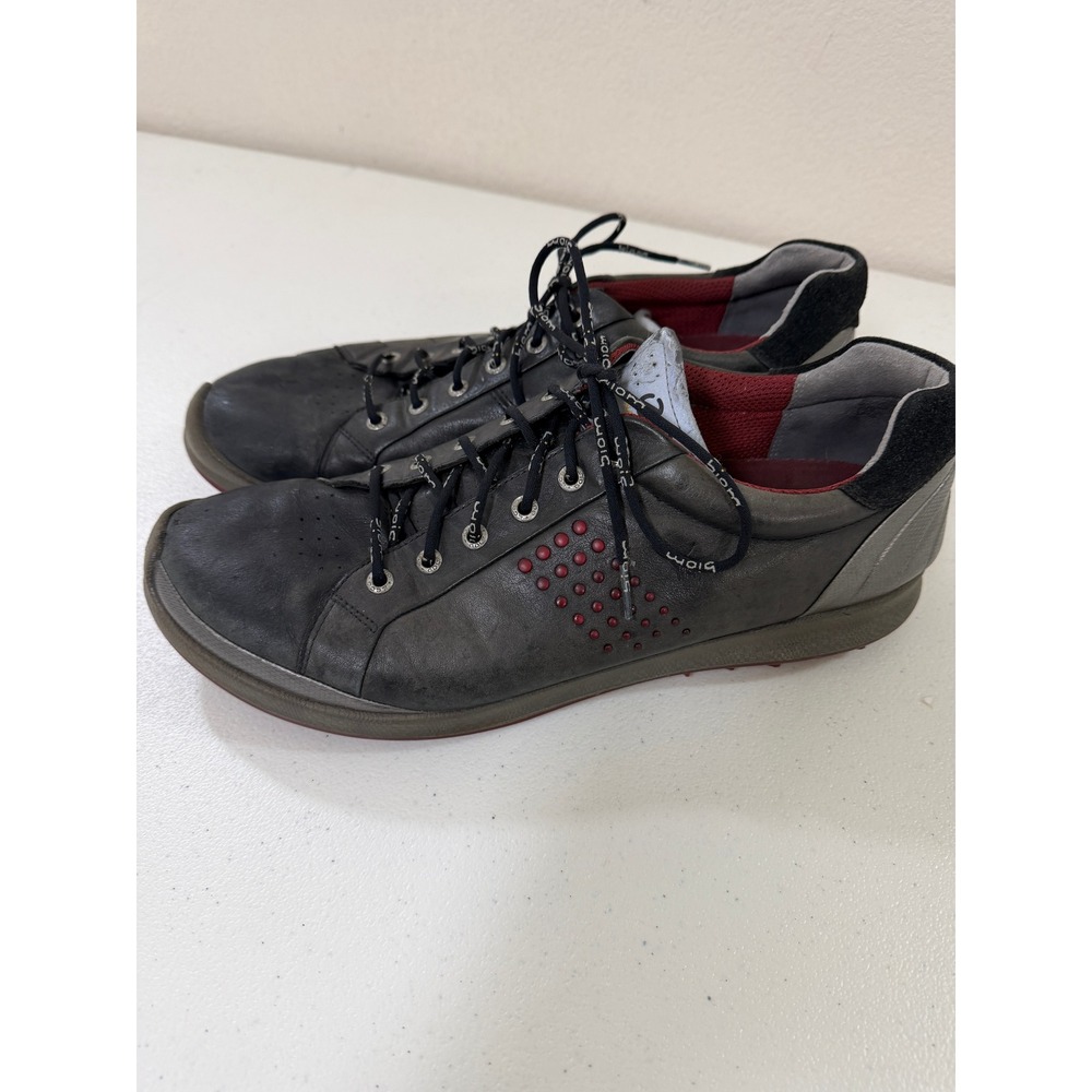ECCO Biom Hybrid 2 Mens Golf Shoes Size 47 Dark Grey Yak Leather Spikeless‎